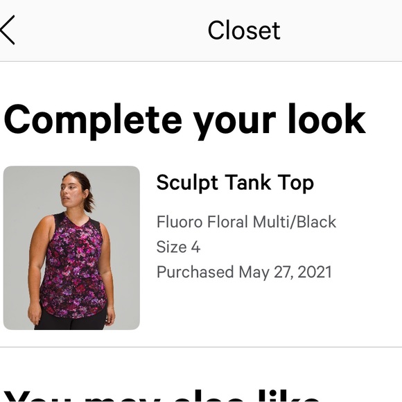 LULULEMON Sculpt Tank
Fluoro Floral Multi / Black - Picture 11 of 11